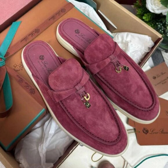 LORO PIANA WOMEN'S CHARMS WALK BABOUCHE LOAFERS - Picture 1 of 3